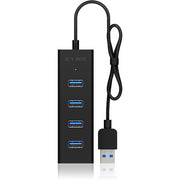 Icy box ib-hub1409-u3 4-port usb-hub (zwart) - afbeelding 3