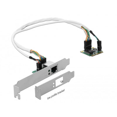 Delock mini pcle i o pcle medio tamaño 1x gigabit lan