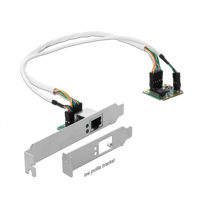Delock mini pcle i o pcle medio tamaño 1x gigabit lan