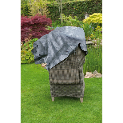 Copertura per mobili da giardino Nature per sedie impilate (grigio, 6031601)