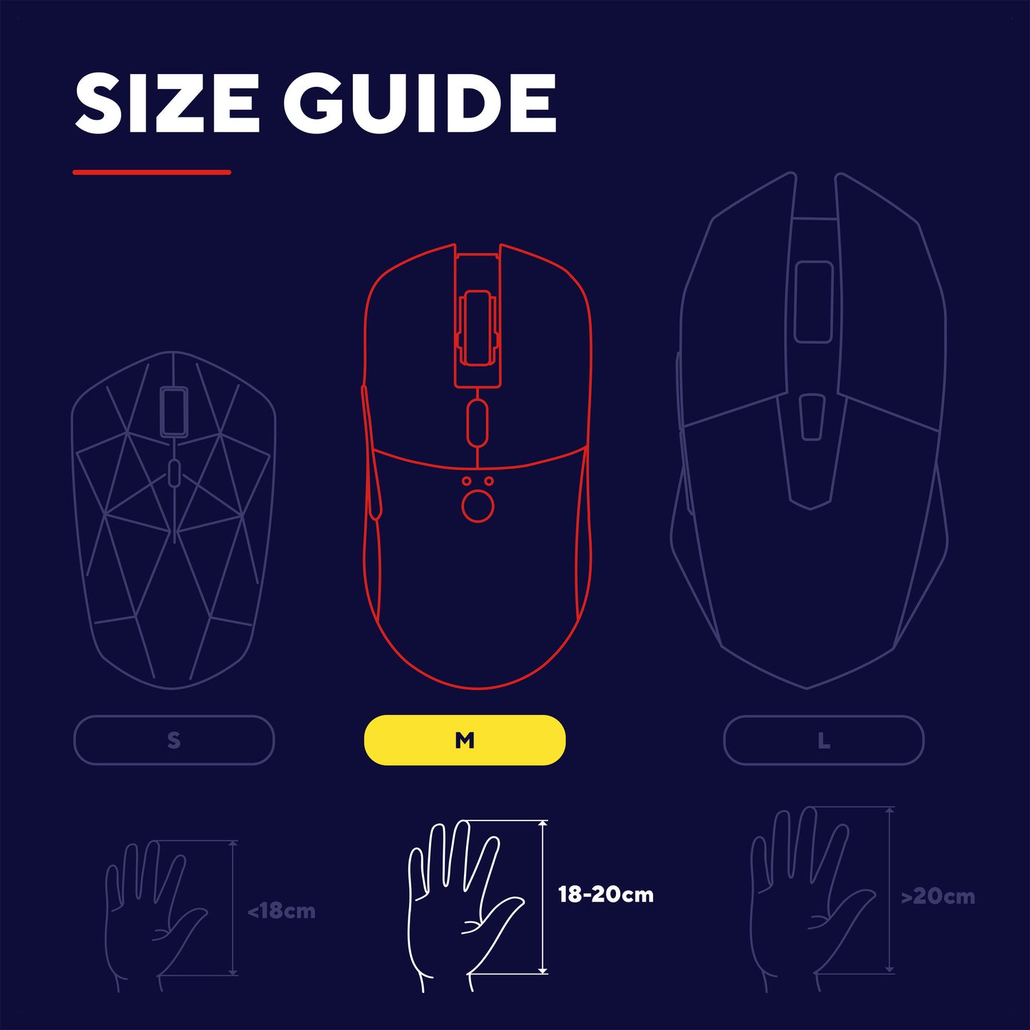 Mouse da gioco wireless Trust GXT 931 YBar (nero, 200 - 7.200 dpi, USB Bluetooth da 2,4 GHz)