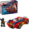 Lego Super Heroes 76336 L'auto Marvel Spider-Man contro Wolverine velenoso