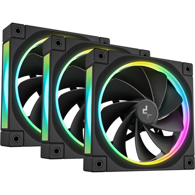 Ventole per case Deepcool FL12R RGB (nere, 3 pezzi, 120 x 120 x 25 mm, PWM)