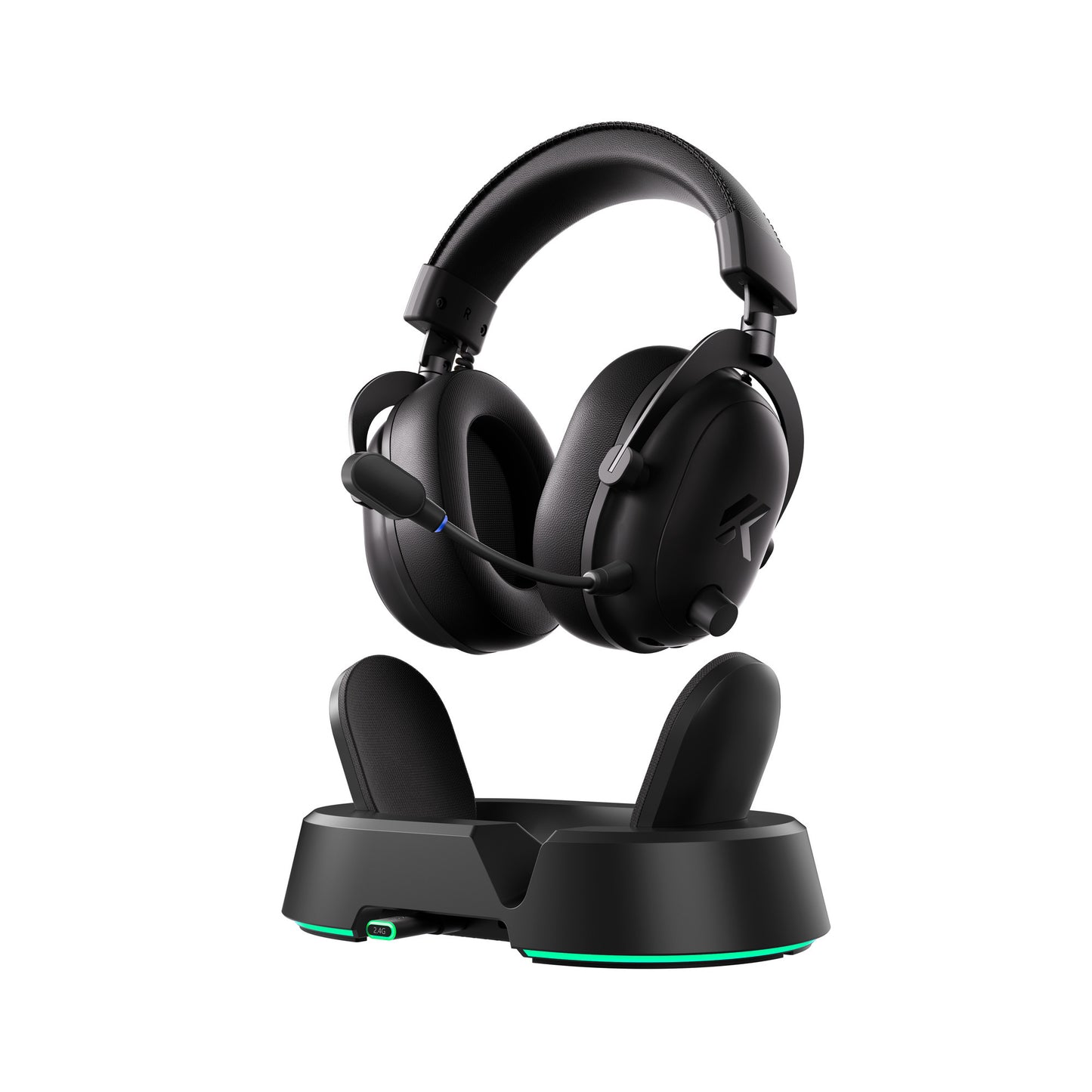 Cuffie da gioco over-ear wireless magnetiche Mchose V9 Turbo+ (Nero, Nintendo Switch, Playstation 4, Playstation 5, Cellulare, PC, USB Bluetooth 2.4G)
