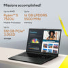Asus vivobook go 15 e1504fa-bq5403w 15.6 portátil (negro | ryzen 5 40 | radeon 610m | 8 GB | 512 GB SSD)