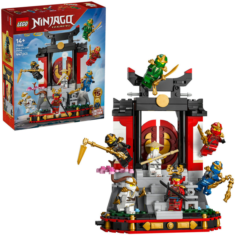 Lego Ninjago 71866 Espositore per il 15° anniversario con personaggi ninja