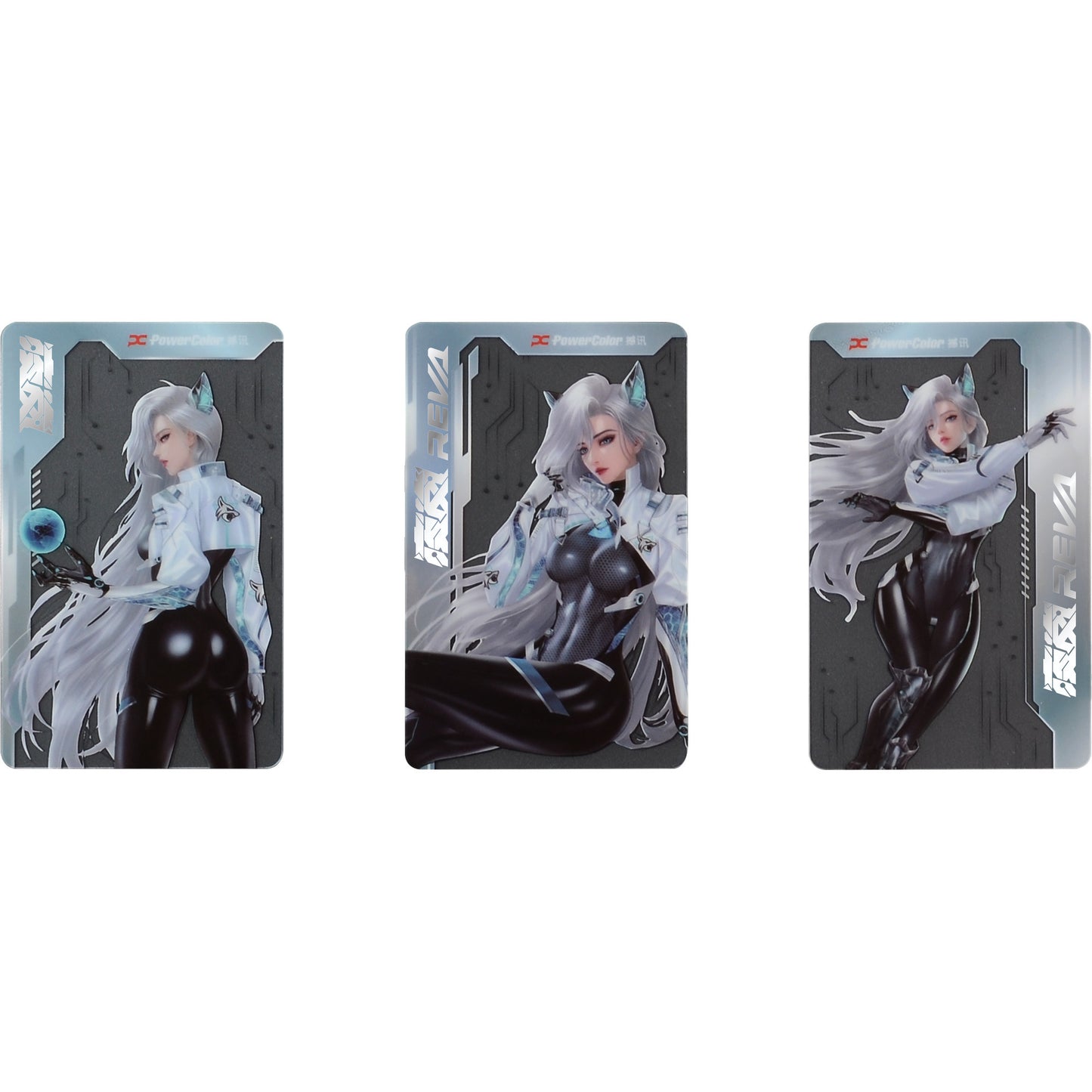 Scheda grafica Powercolor Radeon RX 9070 XT Hellhound Reva16GB in edizione limitata (bianco nero, RDNA4, GDDR6, 3x display port, 1x HDMI)