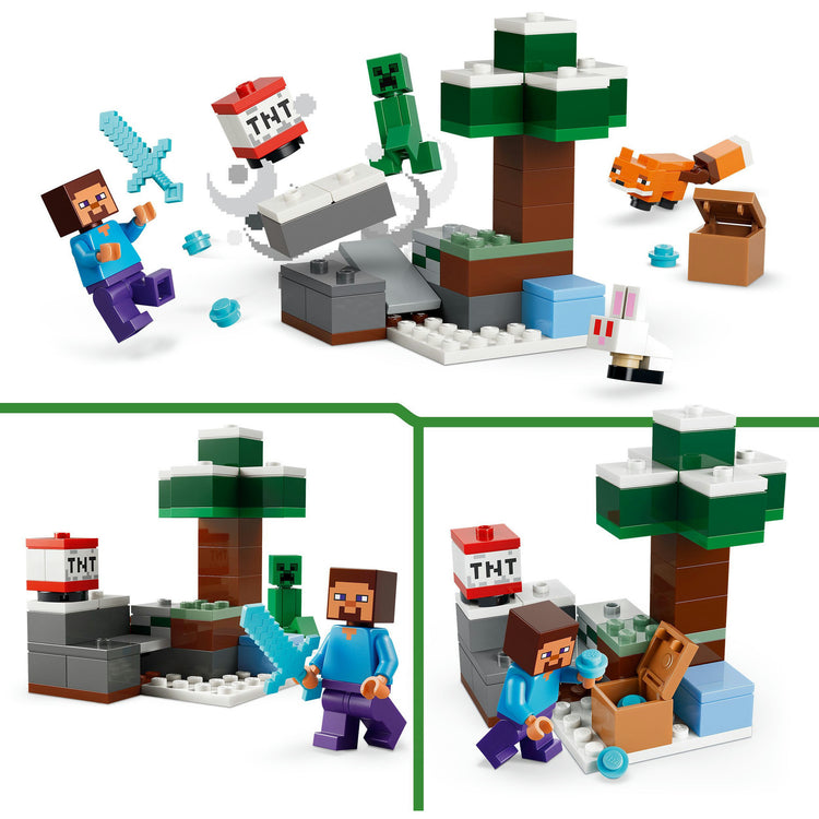 Lego minecraft 21583 steve taiga aventura