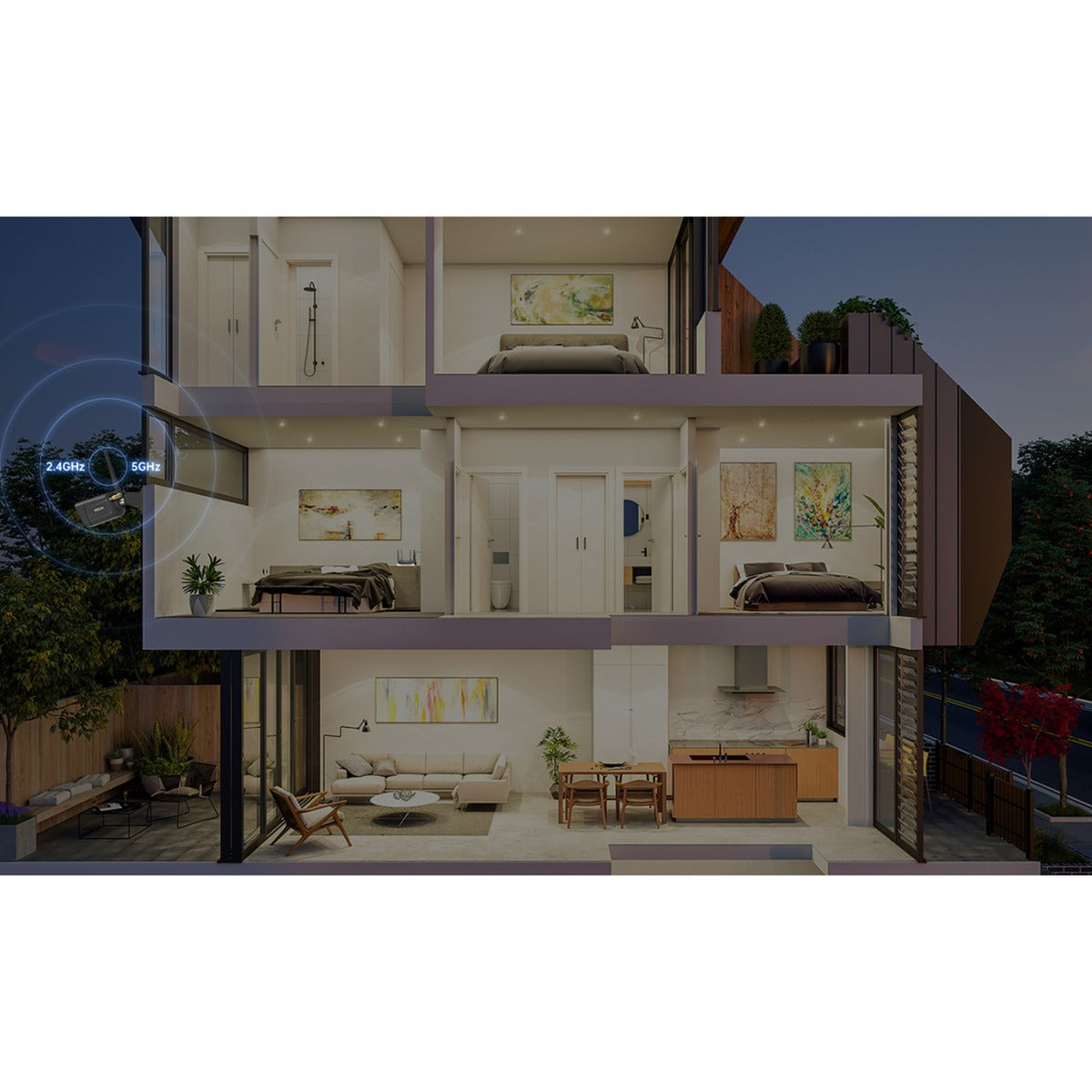 Foscam V8P, fotocamera di sicurezza WiFi a doppia banda 4K 8MP