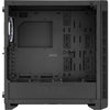 Sharkoon elite shark ca200g big tower behuizing (zwart | 4x usb-a | rgb | tempered glass)