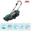 Gardena powermax 37 36v p4a ready-to-use - accu grasmaaier - 37 cm - incl. 2 accu?s