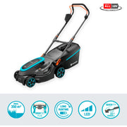 Gardena powermax 37 36v p4a ready-to-use - accu grasmaaier - 37 cm - incl. 2 accu?s - afbeelding 3