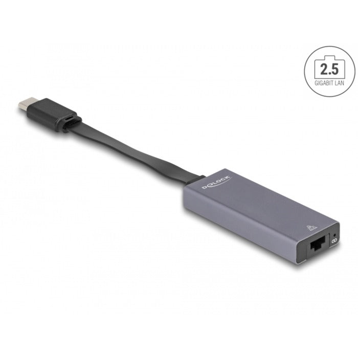 DELOCK USB-C> 2,5 gigabit Lan Slim