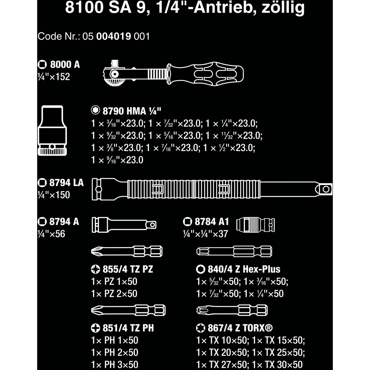WAA 8100 SA 9 Zyklop Speed ​​Set
