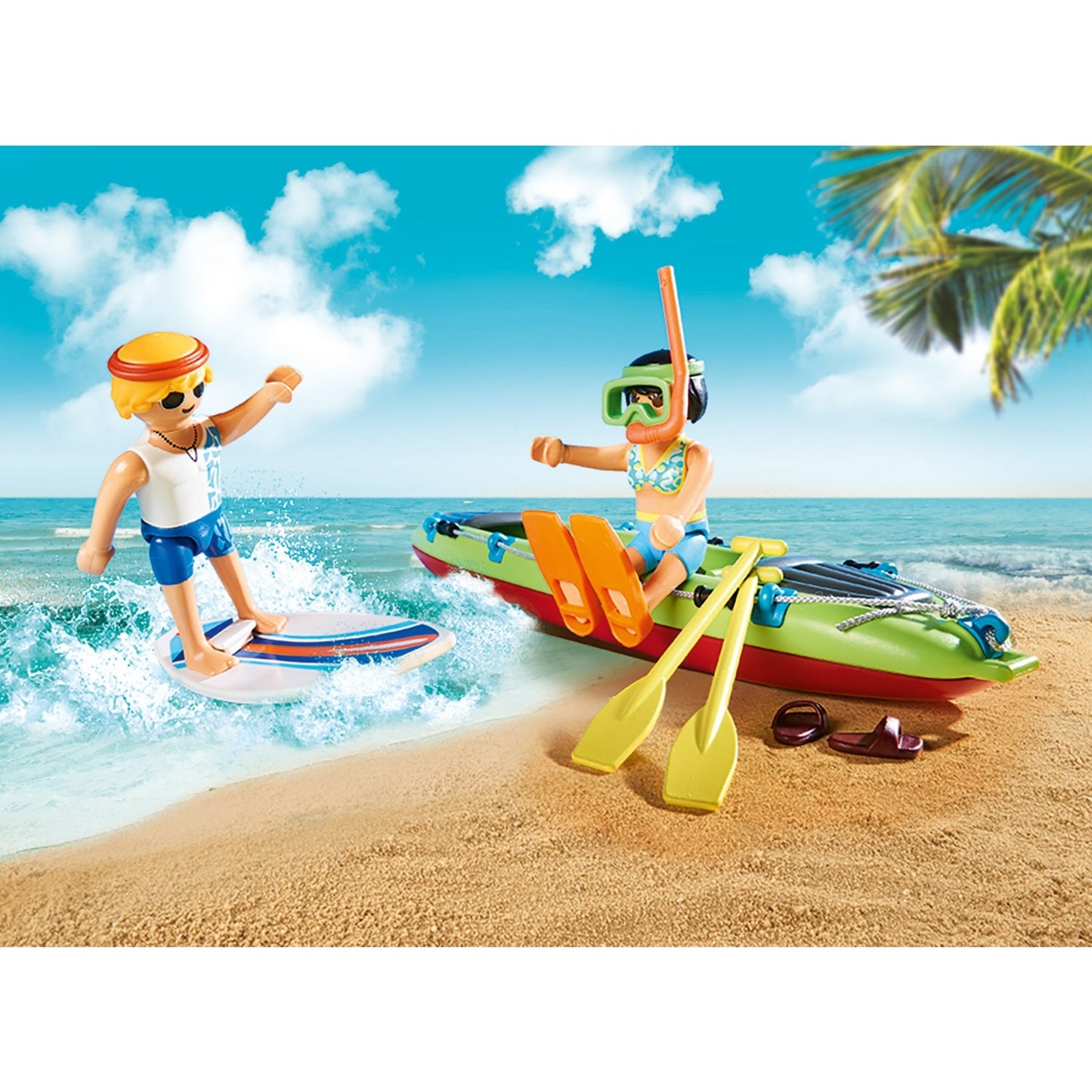 PlayMobil 70436 Beach Car con canoas