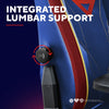 Trust gxt 721sm ruya pro superman gaming stoel (blauw rood)
