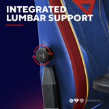 Trust GXT 721SM Ruya Pro Premium Comoda sedia da gaming (Blu Rosso) - afbeelding 15