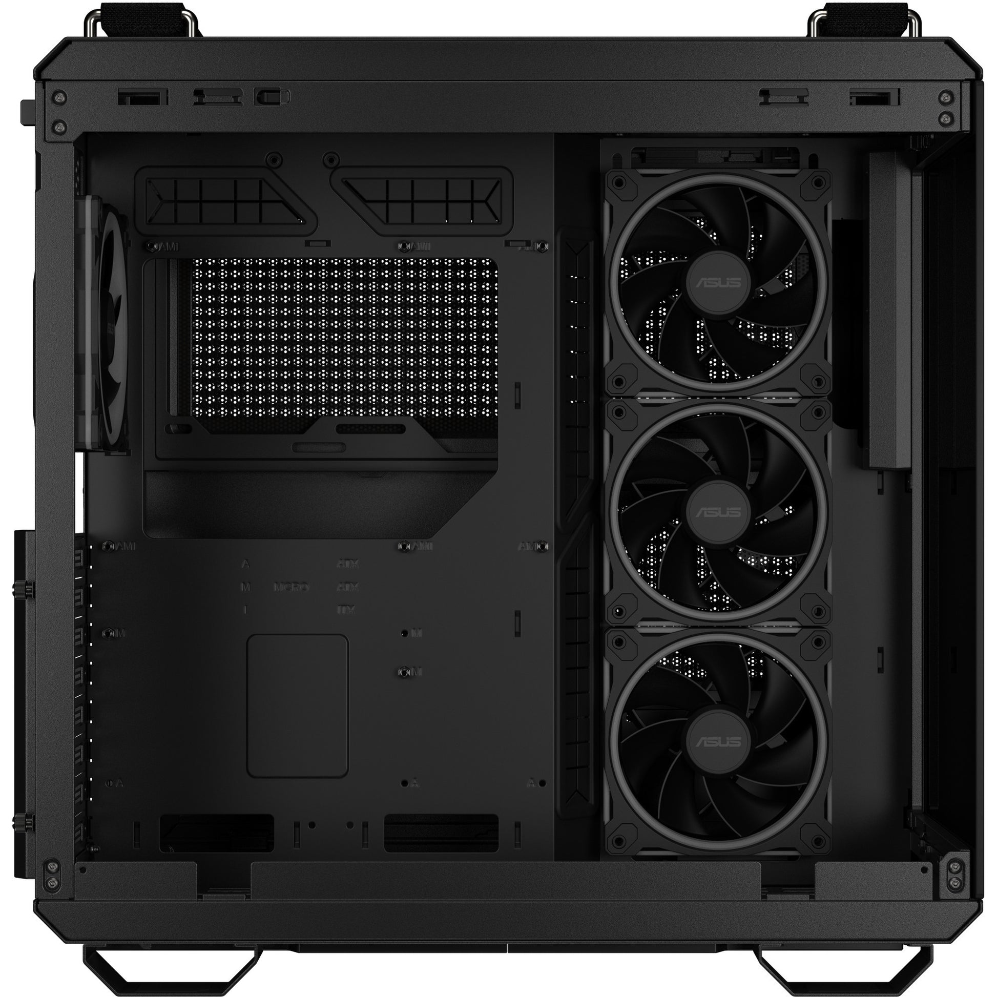 Custodia midi tower Asus tuf gaming gt502 Horizon Argb (nero | 3x USB-A | 1x USB-C | vetro temperato)