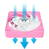 Thermaltake ct120 ex argb sync ventola di raffreddamento per PC rosa (pacchetto da 3 ventole) ventole per case (rosa, 3 pezzi, 120 x 120 x 25 mm, pwm)