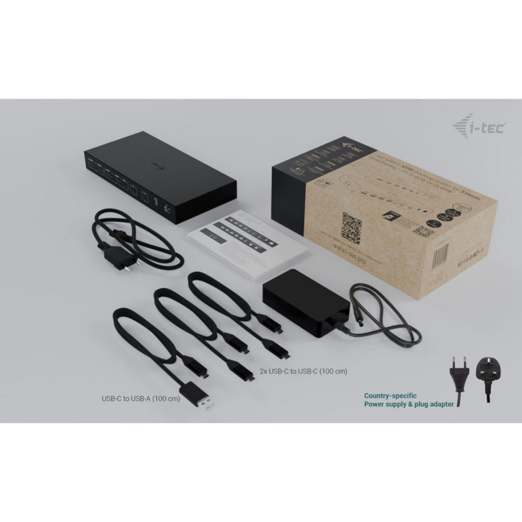 Docking station I-tec USB-C KVM Dock Pro (nero)