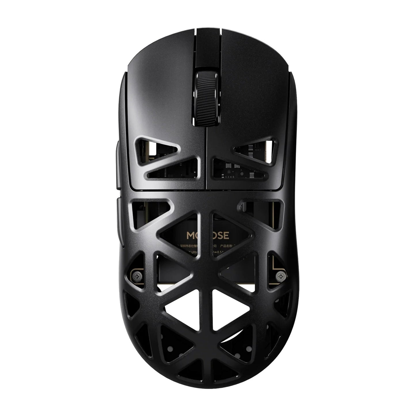 Ratón inalámbrico para juegos Mchose a7x de aleación de ultra magnesio (negro, hasta 40.000 ppp, Bluetooth USB-C de 2,4 GHz)