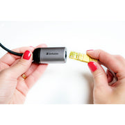 Verbatim usb 3.2 gen 1 adapter, usb-c > rj-45 (zilver zwart, 10cm, gigabit lan 10 100 1000 mbit s) - afbeelding 4