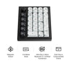 Keychron q0 he qmk teclado numérico inalámbrico personalizado teclado numérico mecánico rgb (negro, diseño estadounidense (qwerty), nebulosa magnética de doble riel gateron, intercambio en caliente, rgb, teclas pbt de doble disparo)