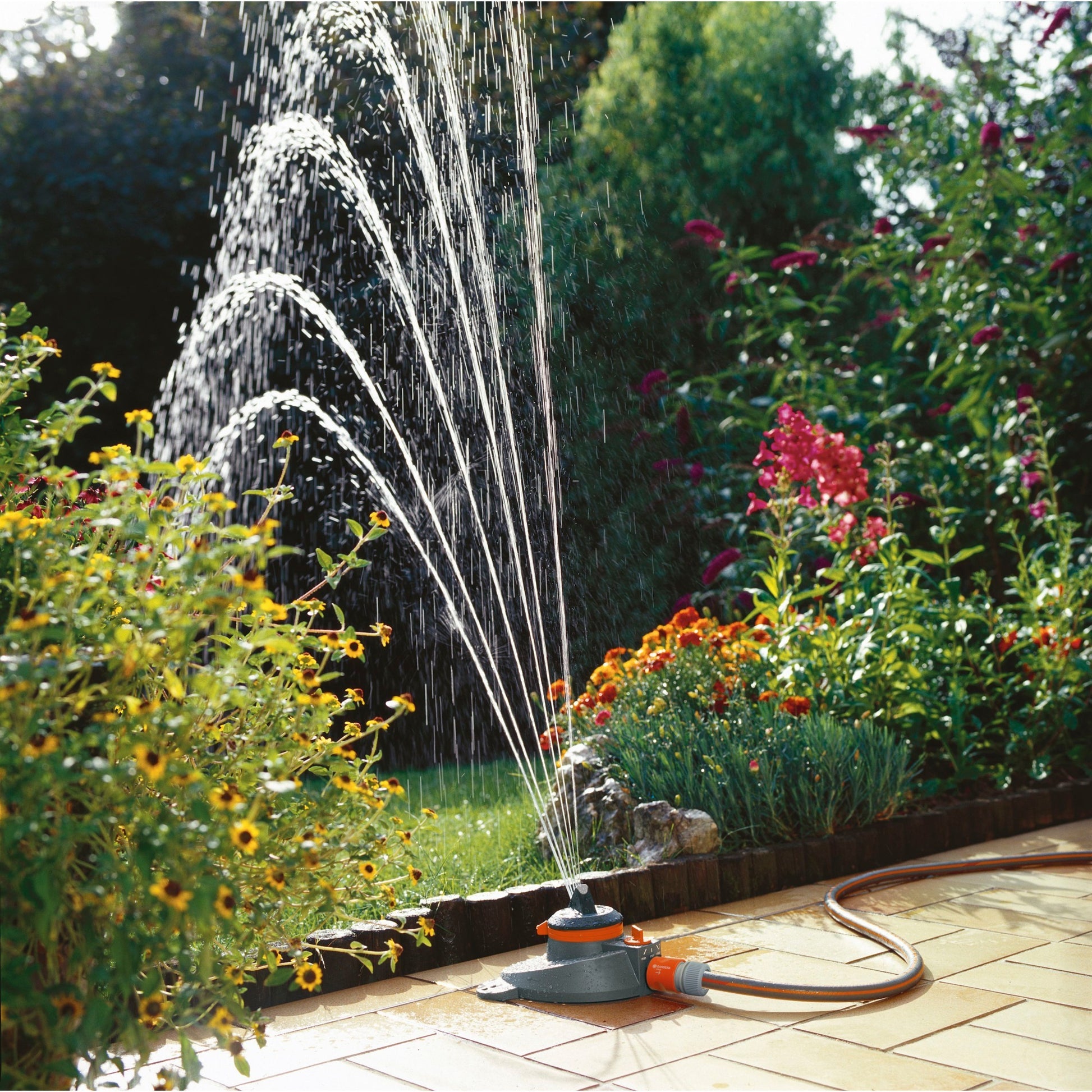 Sectores de comodidad Gardena rociador circular Tango