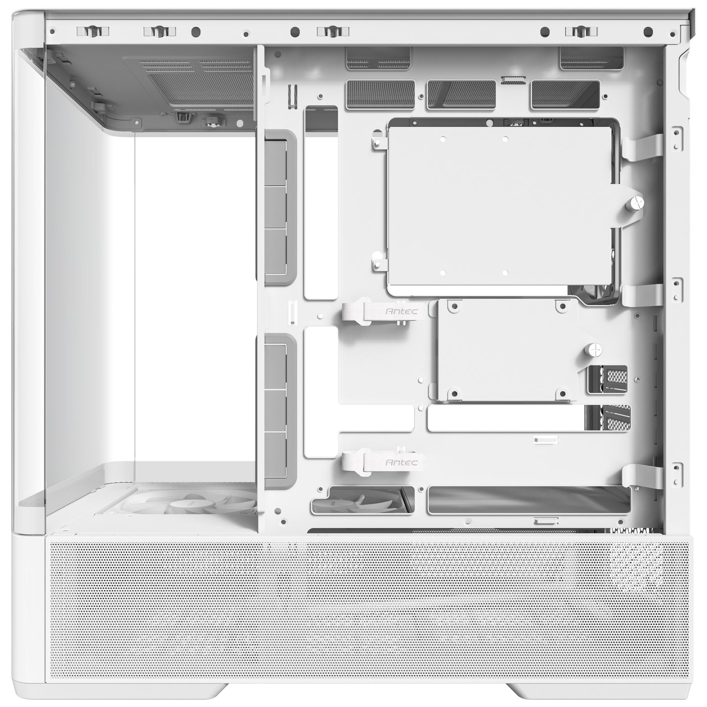 Carcasa de torre midi Antec c6 curve air (blanco | 2x USB-A | 1x USB-C | vidrio templado)