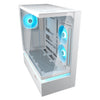 Custodia midi tower Cougar cfv235 (bianco | 2x USB-A | 1x USB-C | RGB | vetro temperato)