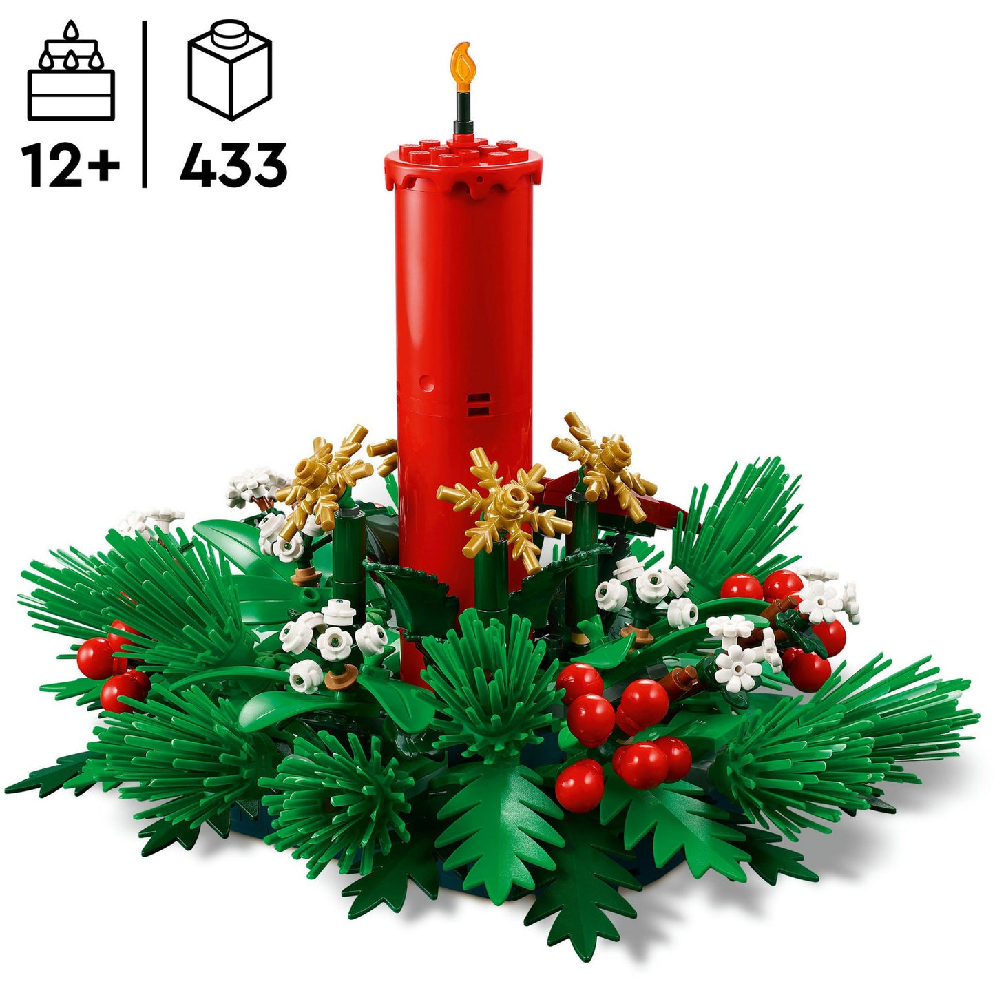 Lego icons - kersttafeldecoratie constructiespeelgoed (40743)