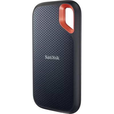 Sandisk extreme portable v2, SSD externo de 8 TB (negro naranja, SDSSDE61-8t00-G25, USB-C)