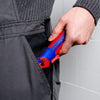 Knipex kabelmes, met glijschoen (rood blauw)