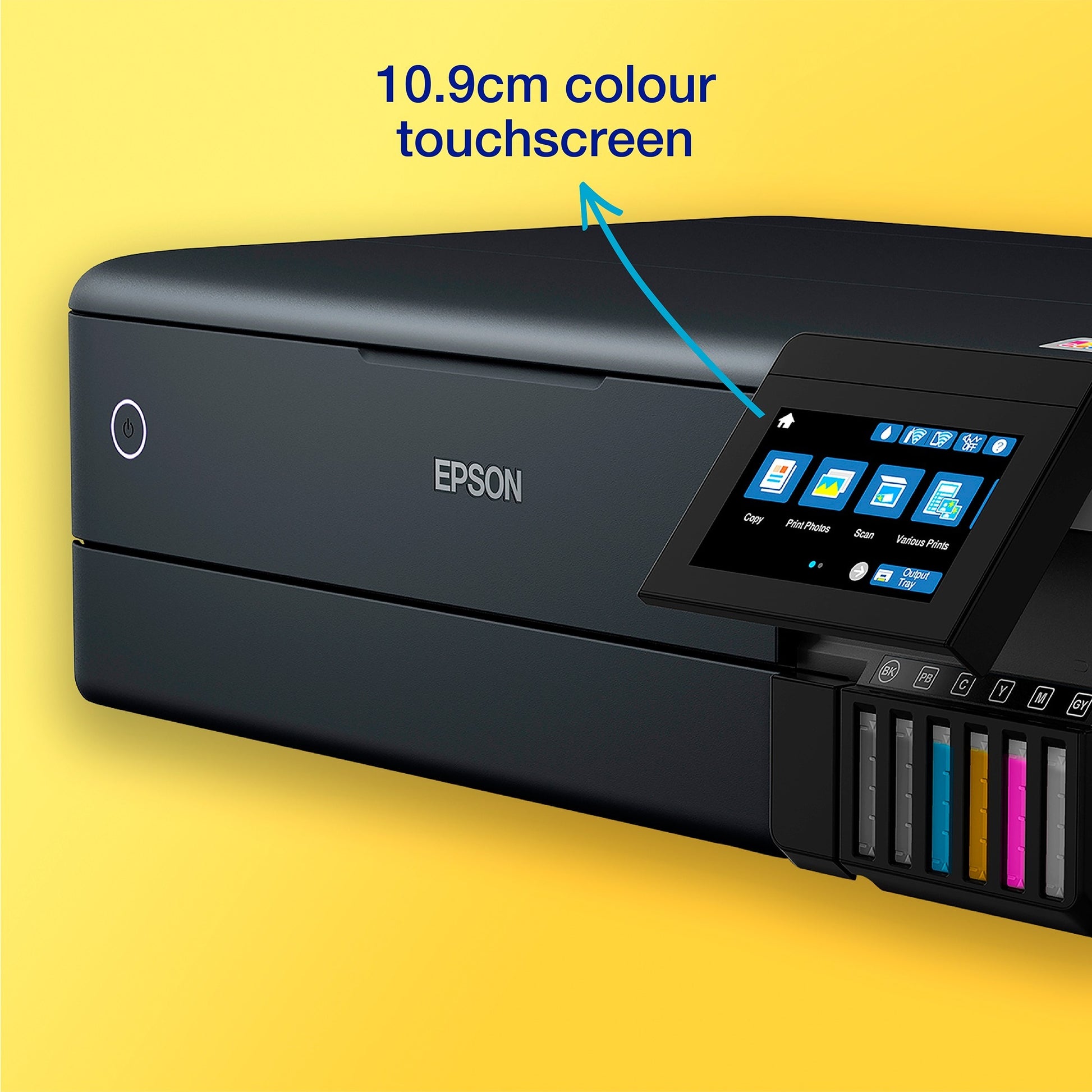 Stampante a getto d'inchiostro all-in-one Epson ecotank et-8550 (nero, USB, WLAN, scansione, copia)