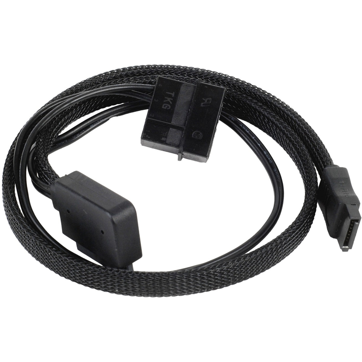 Silverstone Slim SATA 2-en-1 Cable de datos + adaptador de alimentación