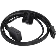 Silverstone Slim SATA 2-en-1 Cable de datos + adaptador de alimentación - afbeelding 1