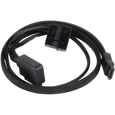 Silverstone Slim SATA 2 in 1 Cavo dati + Adattatore di alimentazione