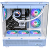 Thermaltake ct120 ex argb sync ventola di raffreddamento per PC hydrangea blue (pacchetto da 3 ventole) ventole per case (azzurro, 3 pezzi, 120 x 120 x 25 mm, pwm)
