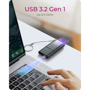 Icy box ib-cr204-cu3 2-in-1 card reader (black) - afbeelding 5