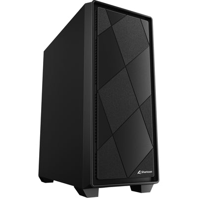Sharkoon vs8 black midi tower behuizing (zwart | 3x usb-a)
