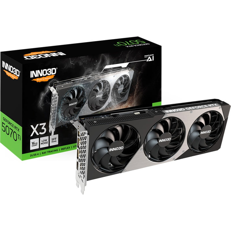 Scheda grafica Inno3d geforce rtx 5070 ti x3 (dlss 4, 3x display port, 1x hdmi 2.1)