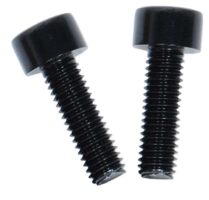 Radon 1 par de tornillos portabidón aluminio negro