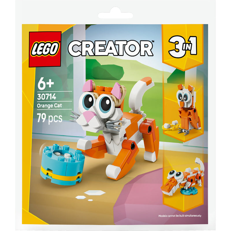 Lego 30714 bolso gato naranja | 10 piezas