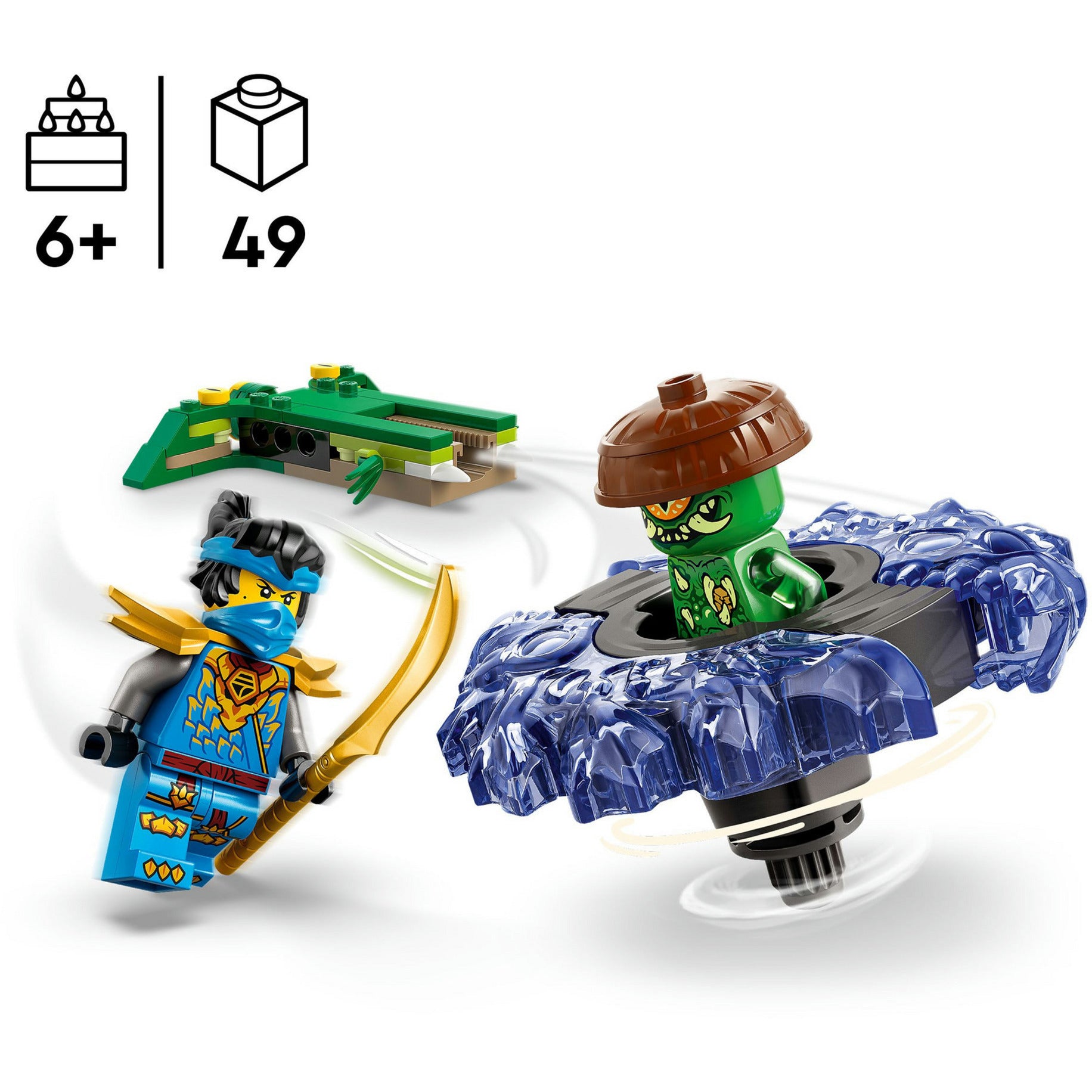 Lego Ninjago 71849 nya vs. campione di mutazione nello spinner | 2 pezzi