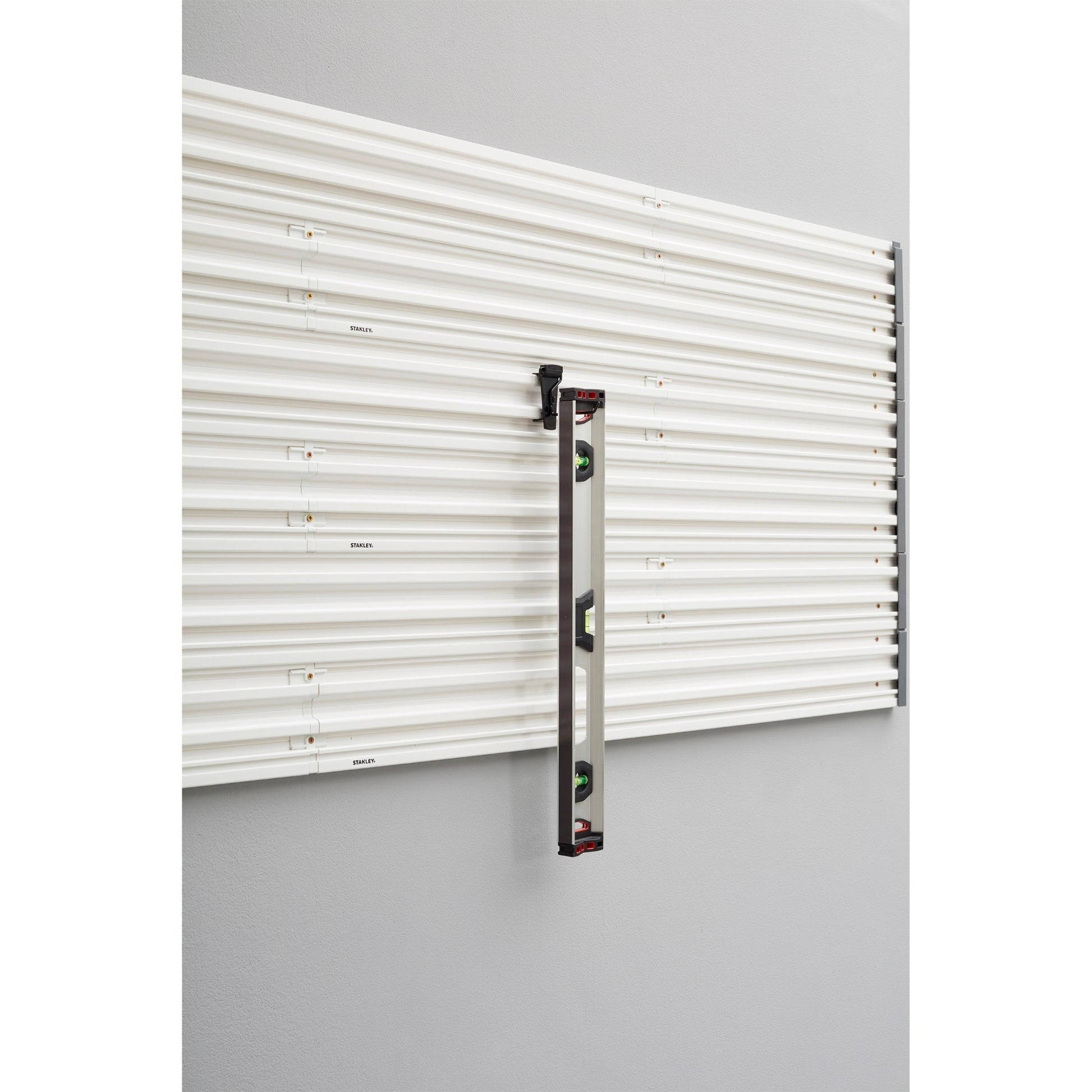 Stanley track wall - hakenassortiment small, 8 stuks houder (zwart)