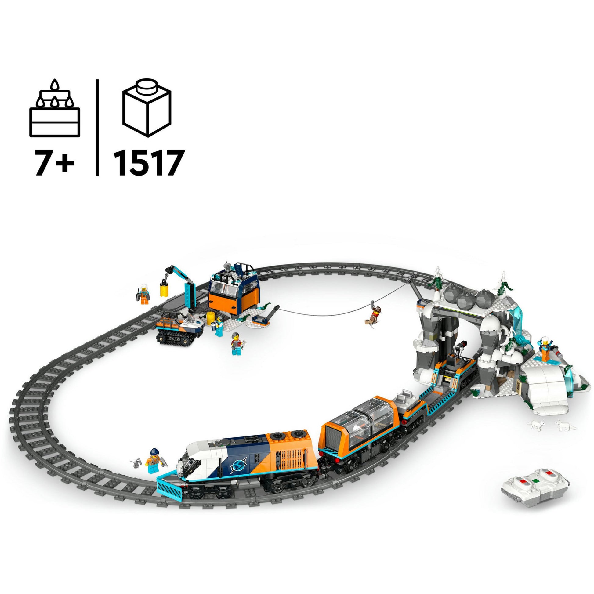 Lego city - onderzoekstrein op de noordpool constructiespeelgoed (60470)