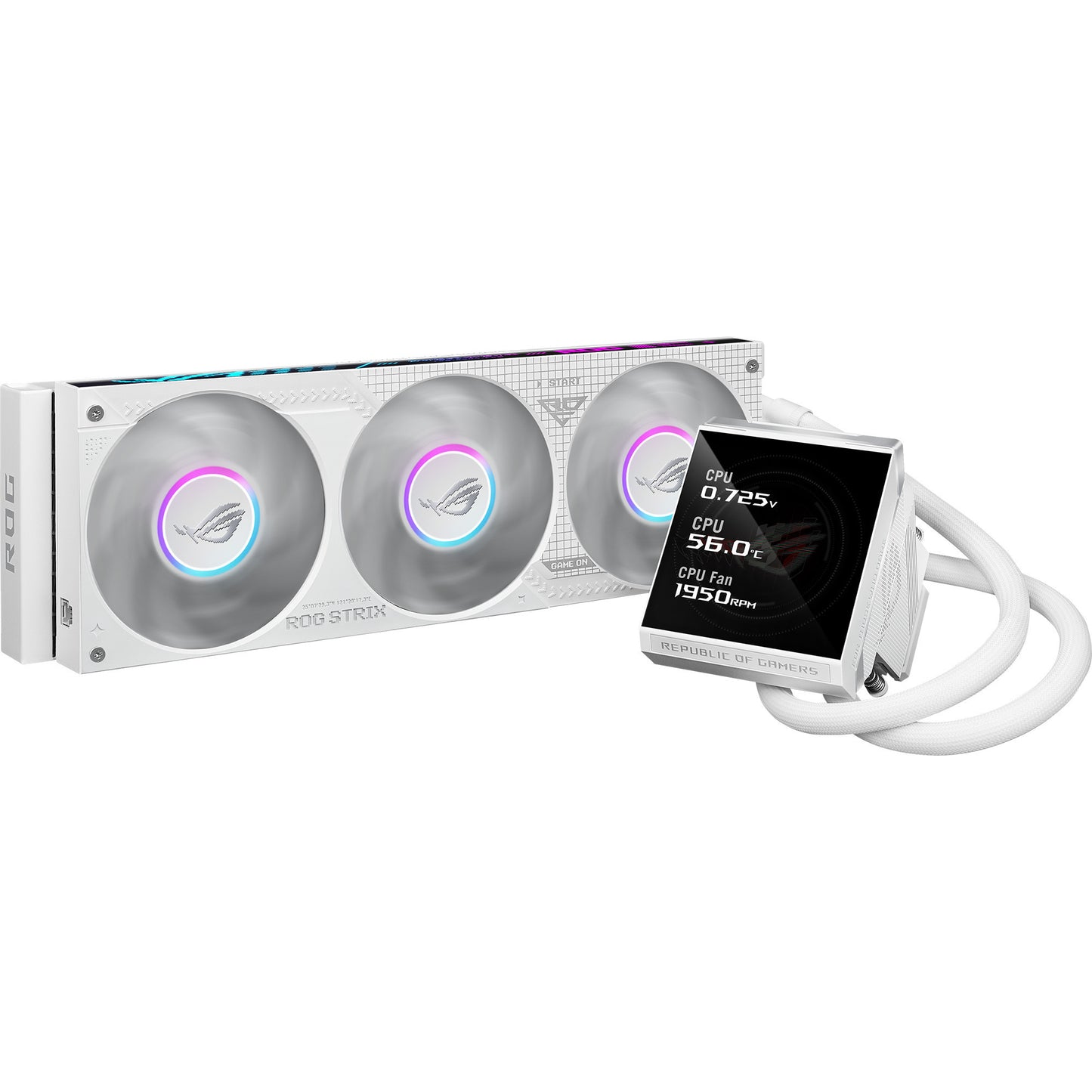 Asus ROG Strix LC IV 360 ARGB LCD Raffreddamento ad acqua (Bianco, PWM a 4 pin)
