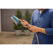 Gardena cleansystem handborstel m zacht wasborstel (grijs turquoise, 18842-20, met slangaansluiting) - afbeelding 6