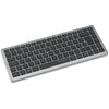 Tastiera compatta multidispositivo ricaricabile Kensington KB435 EQ (grigia, layout internazionale USA (QWERTY), interruttori a forbice, 80% (TKL), USB, 2,4 GHz, Bluetooth 5.4)
