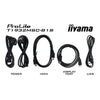 Monitor touchscreen Iiyama prolite t1932msc-b2s 19 (nero, VGA, HDMI, porta display, audio, touchscreen)